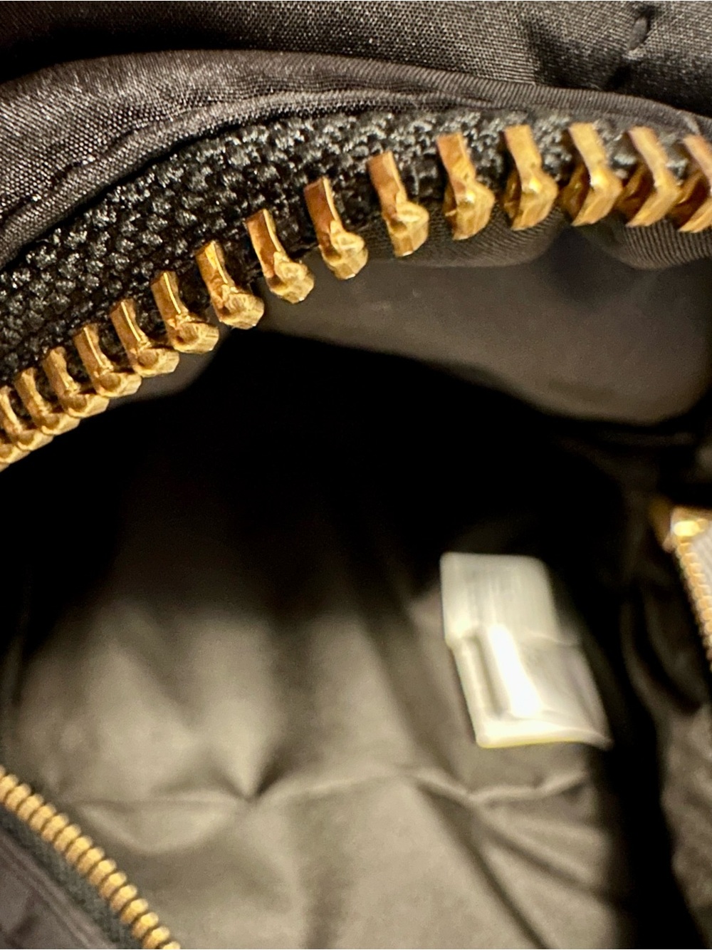 Herschel Supply Company Black Quilted Mini Backpack with Gold Zipper - Picture 7 of 8